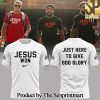 Ohio State Buckeyes Jesus Won White SweatShirt 2024 SEN3127