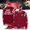 Ohio State Buckeyes Ohio Against The World Bomber Jacket and Jogger and Cap SEN3171