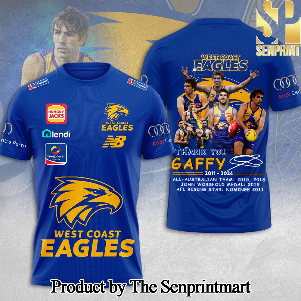 West Coast Eagles x Andrew Gaff Hypebeast Fashion Shirt SEN0111