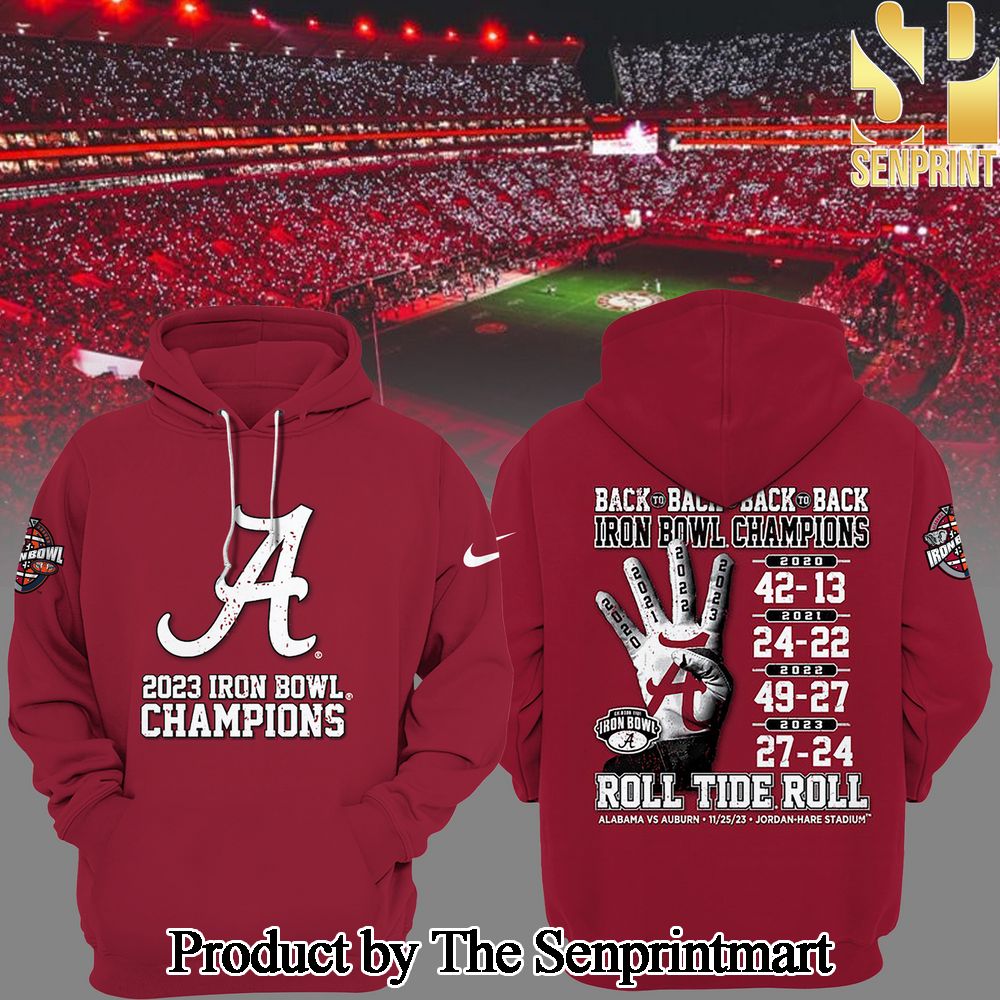 NCAA Back-To-Back Champion Alabama Crimson Tide Hoodie SEN0221