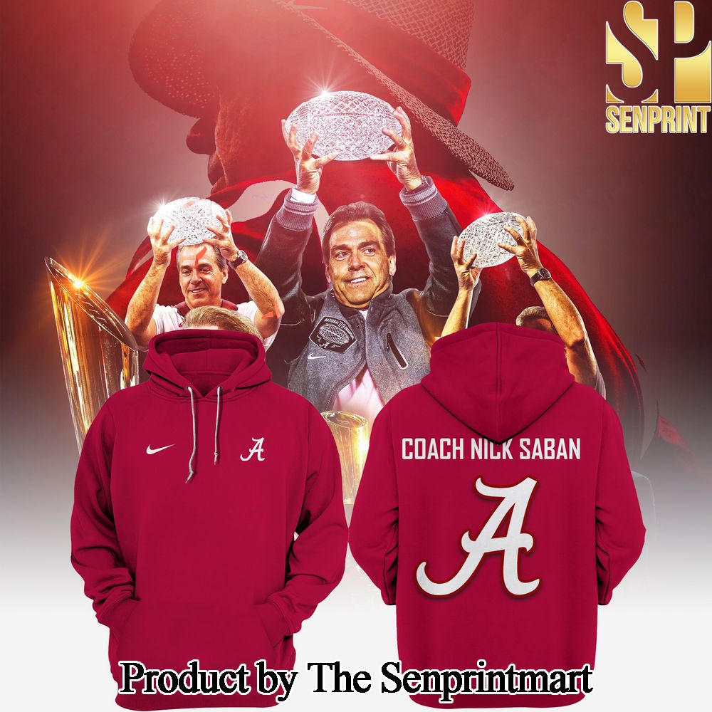 NCAA Thank you Coach Nick Saban Alabama Crimson Tide Hoodie SEN0223