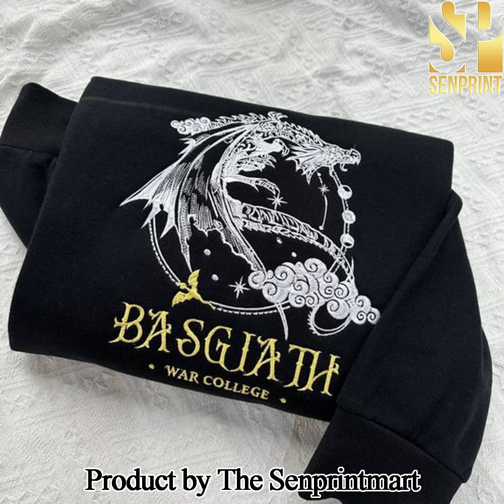 Basgiath War College Fourth Wing Dragon Rider Embroidery Crewneck SEN0423