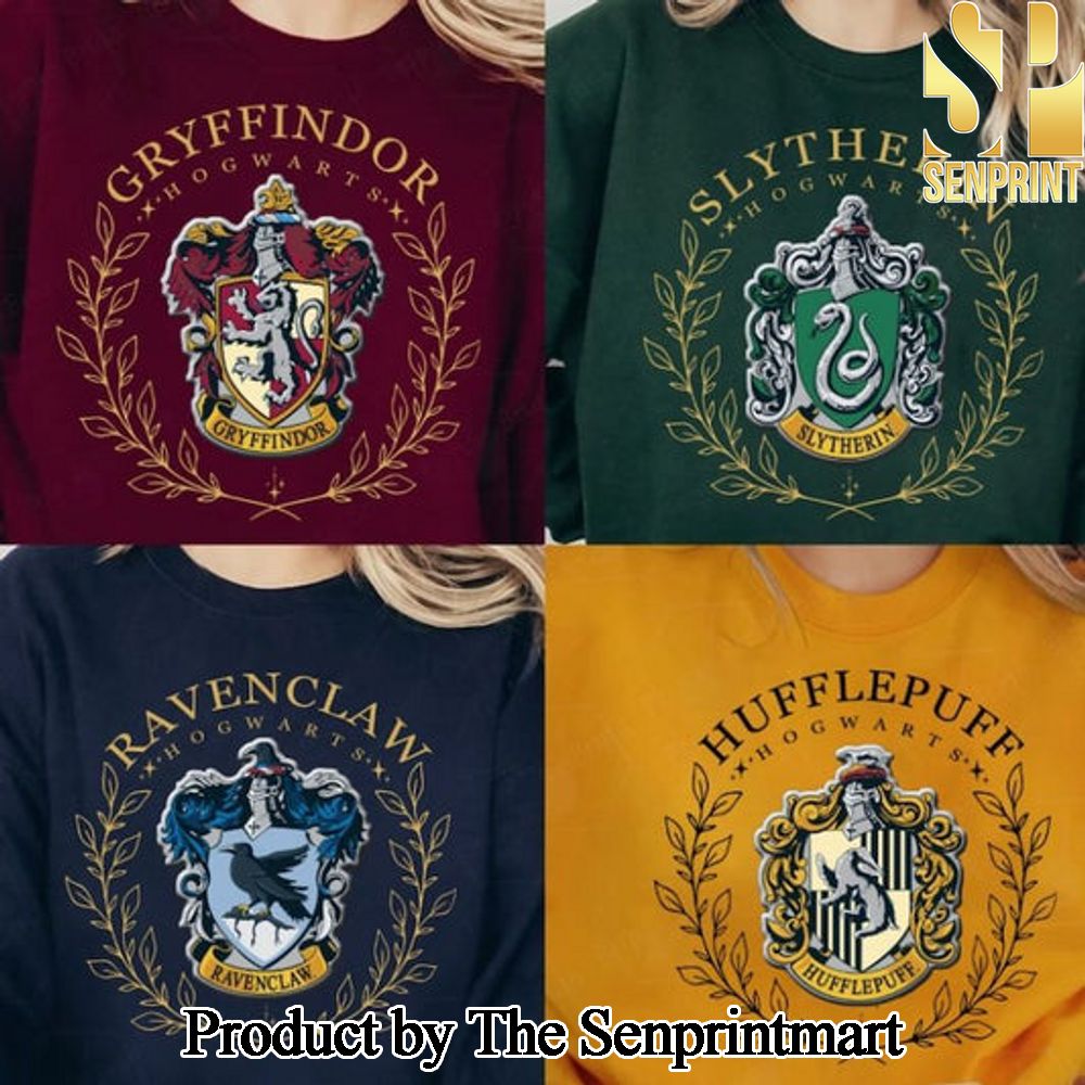 Magical Wizard House Crewneck, Hogwarts House HP T-Shirt SEN0425