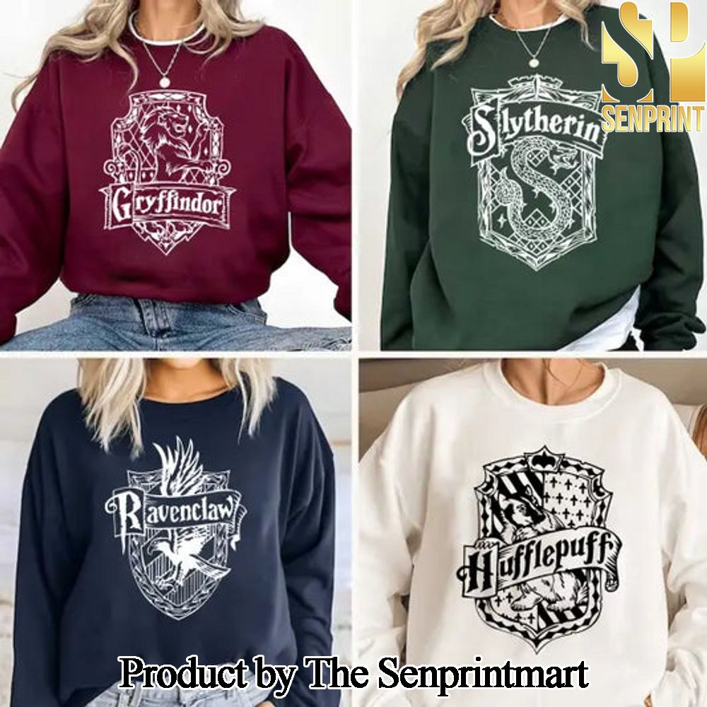 Vintage Wizard House Harry Potter Crewneck For Gift SEN0413