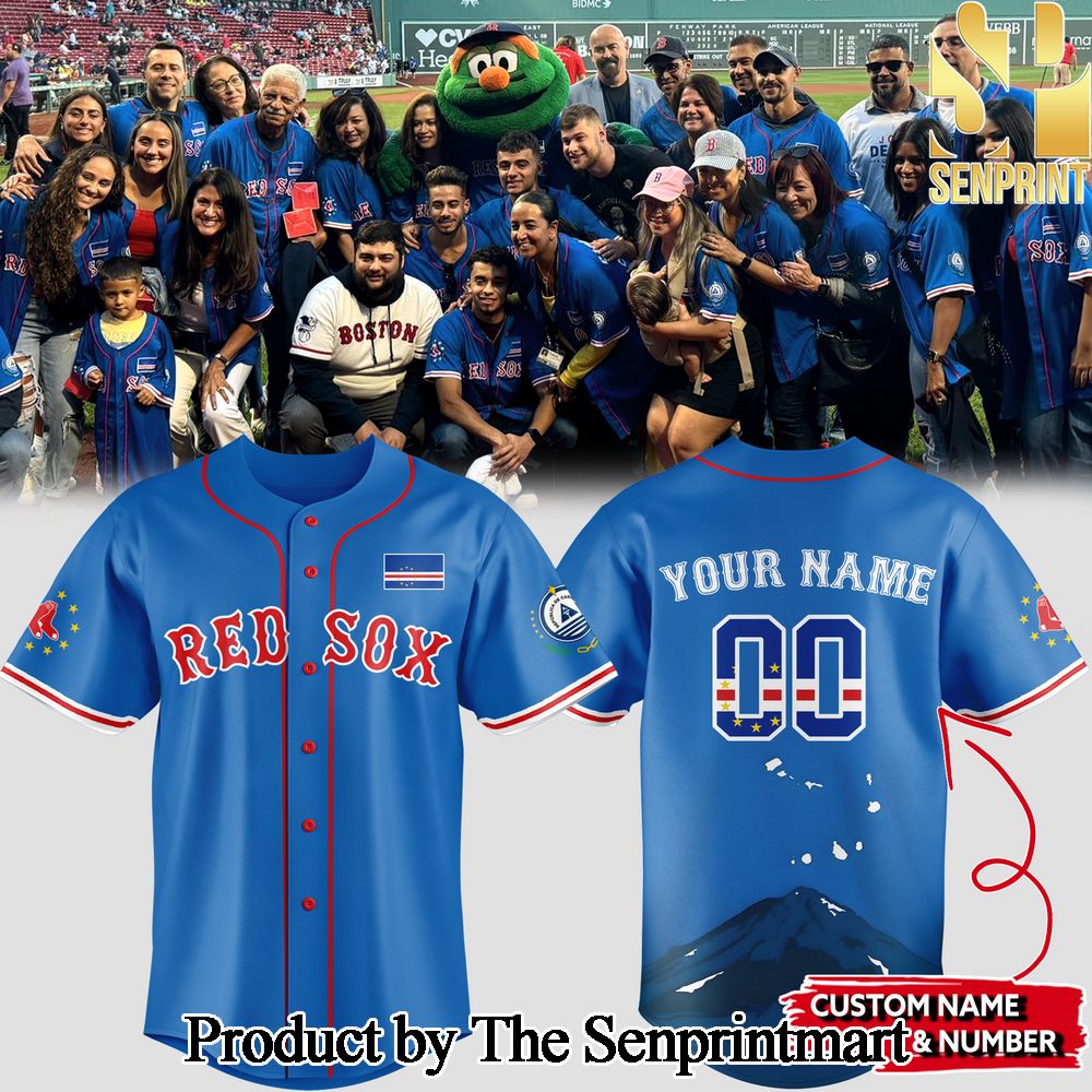 Boston Red Sox Cabo Verdean celebration For Sport Fan All Over Print Baseball Jersey SEN0512