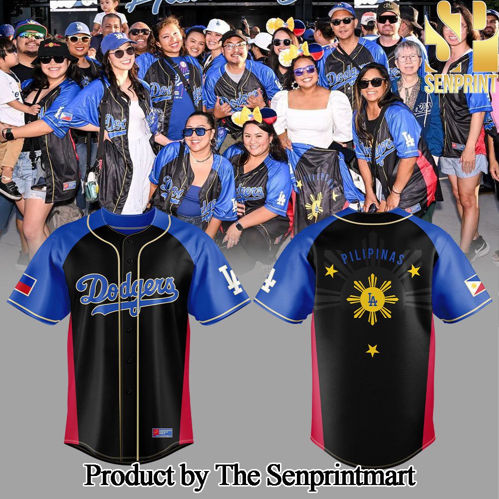 Los Angeles Dodgers It’s Filipino Heritage Night For Sport Fan All Over Print Baseball Jersey SEN0509