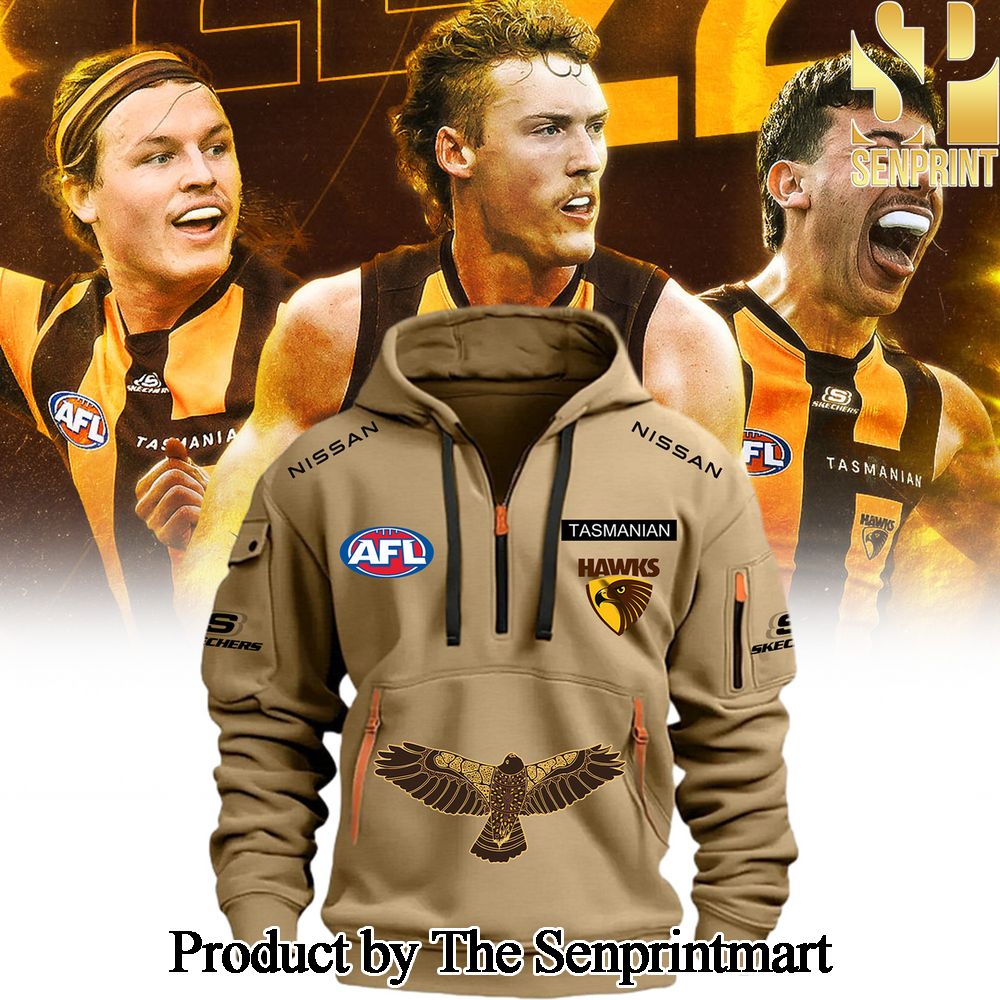 Hawthorn Hawks AFL 2024 For Sport Fan Full Printed Heavy Hoodie SEN0509