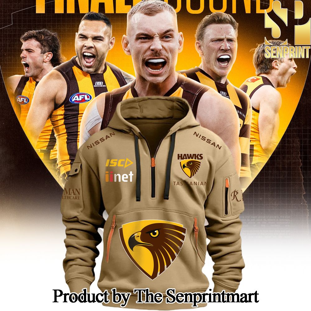 Hawthorn Hawks AFL 2024 For Sport Fans Full Printed Heavy Hoodie SEN0510