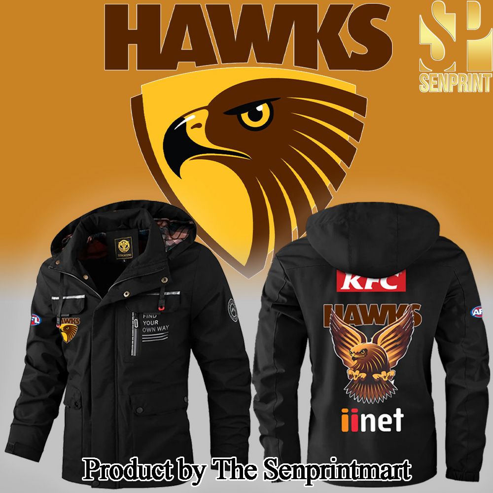 New Hawthorn Hawks For Sport Fan All Over Printed Windbreaker Jacket SEN0517