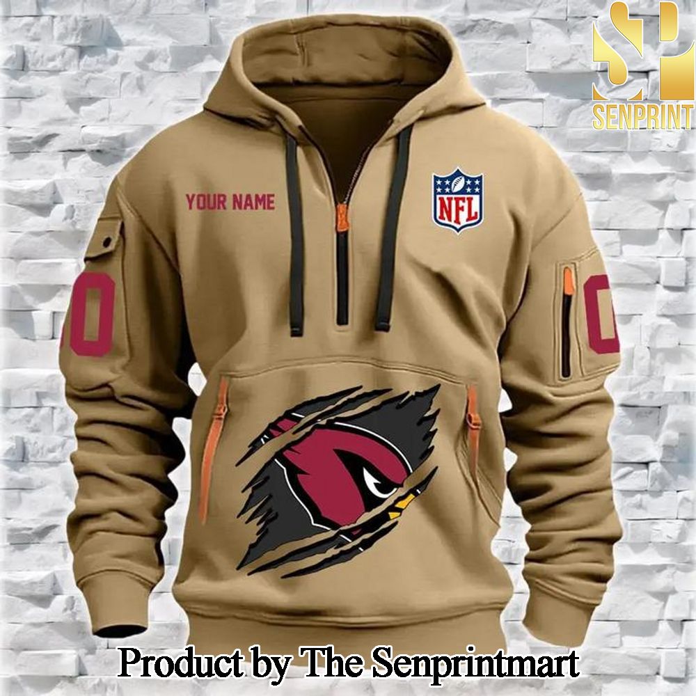 Arizona Cardinals For Fans Quarter Zip Hoodie SEN0717