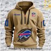 Buffalo Bills Full Printed 3D Quarter Zip Hoodie SEN0655