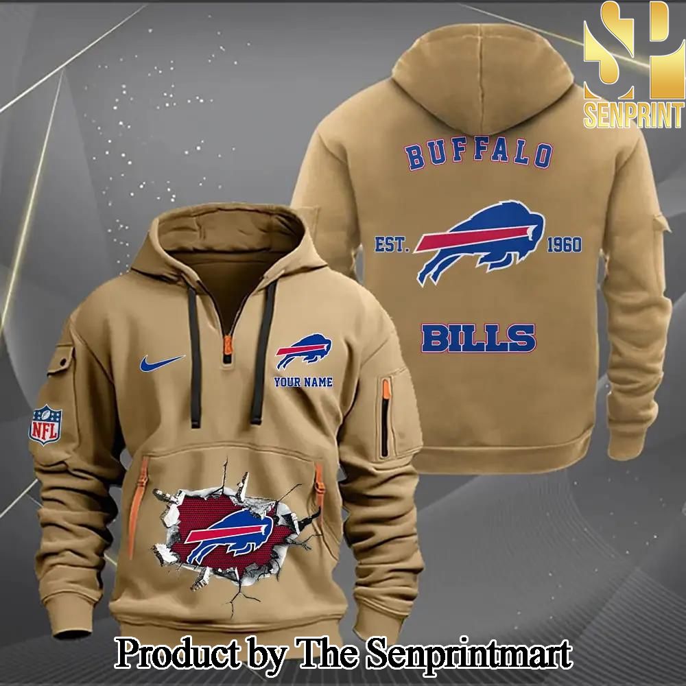 Buffalo Bills New Outfit Quarter Zip Hoodie SEN0614