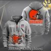 Cleveland Browns Pattern Full Printed Quarter Zip Hoodie SEN0712