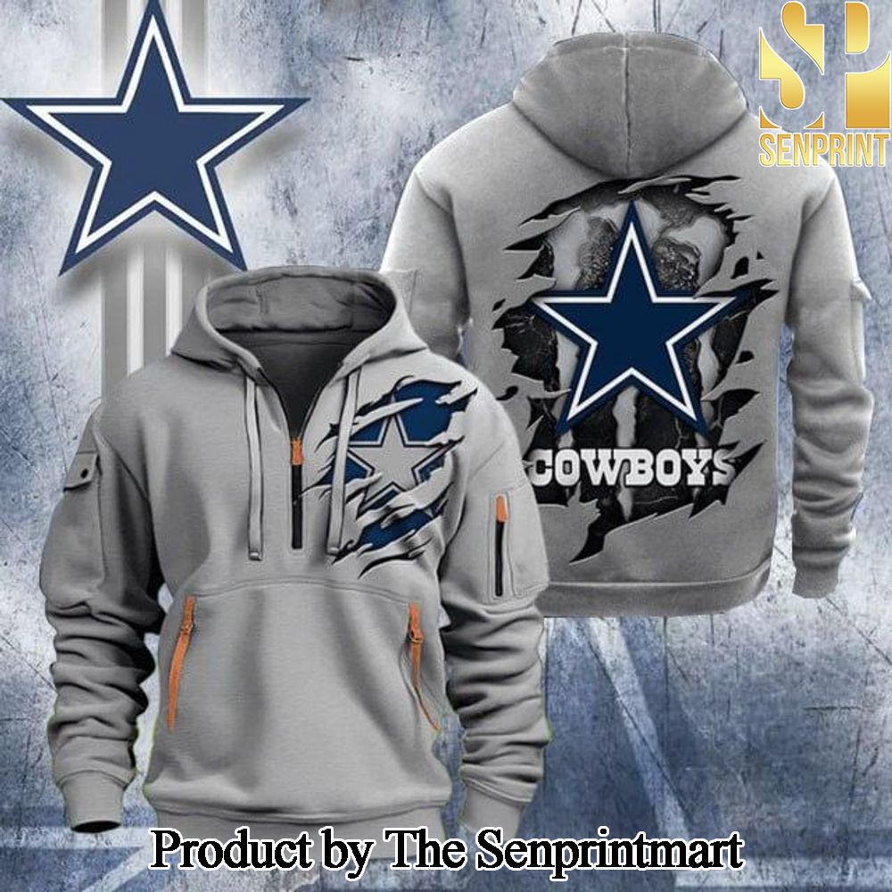 Dallas Cowboys Casual Quarter Zip Hoodie SEN0691