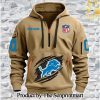 Detroit Lions 3D Full Print Quarter Zip Hoodie SEN0649