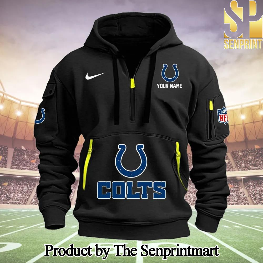 Indianapolis Colts Gift Ideas All Over Print Quarter Zip Hoodie SEN0696