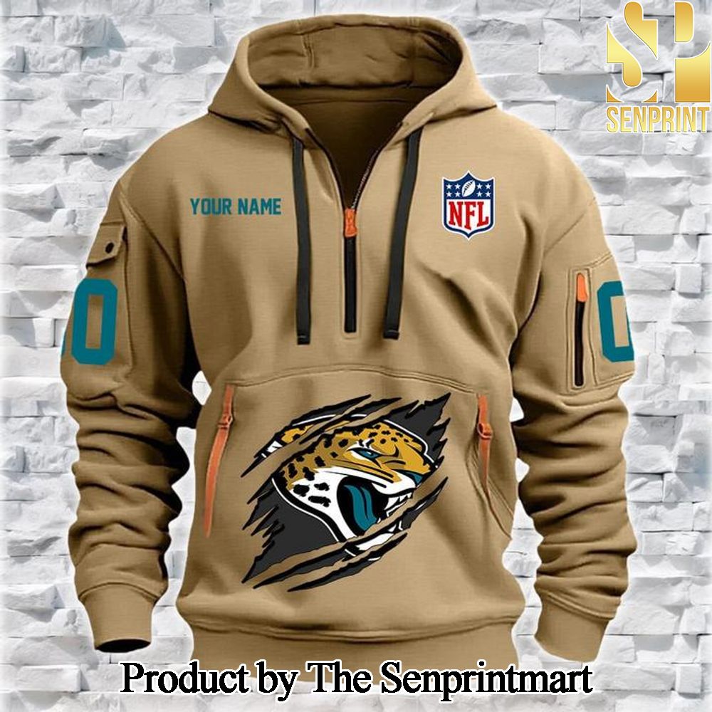 Jacksonville Jaguars Best Outfit Quarter Zip Hoodie SEN0722