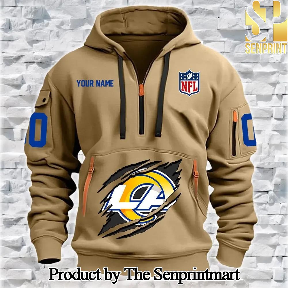 Los Angeles Rams Amazing Outfit Quarter Zip Hoodie SEN0751