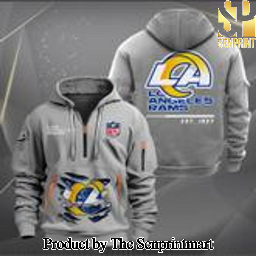 Los Angeles Rams Best Combo 3D Quarter Zip Hoodie SEN0641