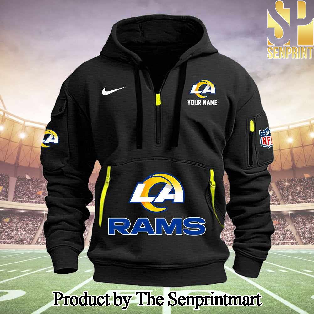 Los Angeles Rams Unique Full Print Quarter Zip Hoodie SEN0699