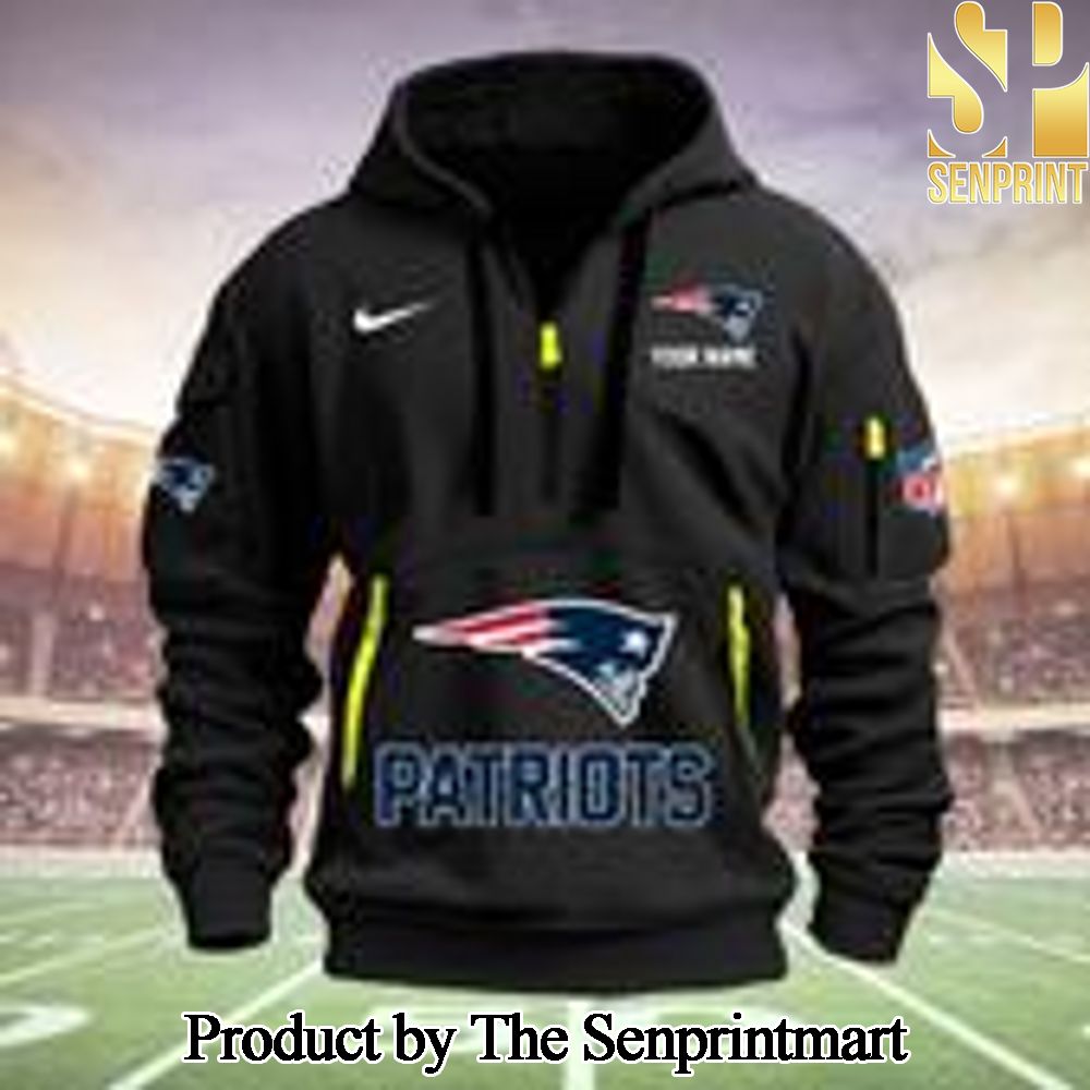 New England Patriots Hypebeast Fashion Quarter Zip Hoodie SEN0718