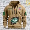 New York Jets Casual All Over Print Quarter Zip Hoodie SEN0702