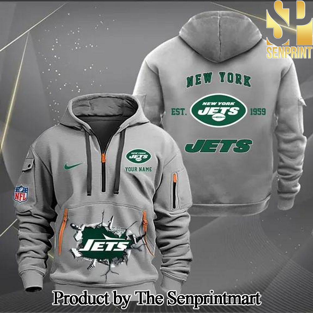 New York Jets Street Style Quarter Zip Hoodie SEN0621