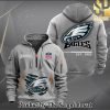 Philadelphia Eagles Full Printing Classic Quarter Zip Hoodie SEN0663