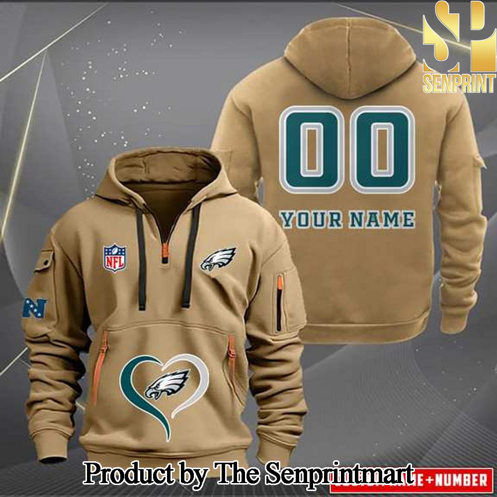 Philadelphia Eagles Hot Version Quarter Zip Hoodie SEN0617