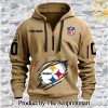 Pittsburgh Steelers All Over Printed Quarter Zip Hoodie SEN0734