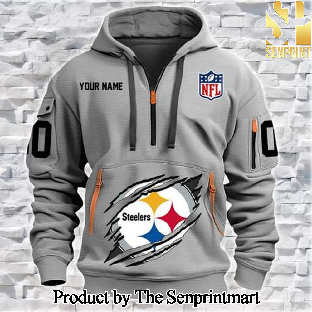 Pittsburgh Steelers For Fan All Over Print Quarter Zip Hoodie SEN0684