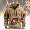 San Francisco 49ers For Fan All Over Printed Quarter Zip Hoodie SEN0686