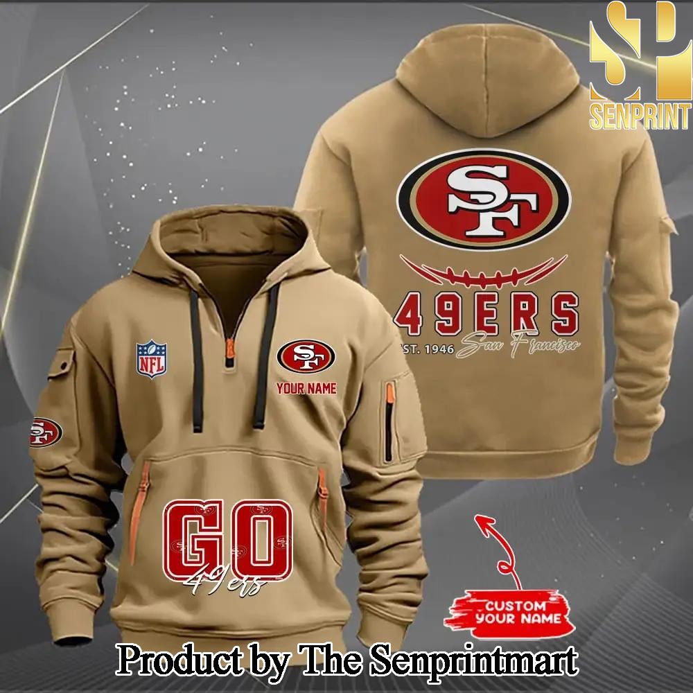 San Francisco 49ers Hot Fashion Quarter Zip Hoodie SEN0727