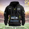 Seattle Seahawks Full Printed Quarter Zip Hoodie SEN0731