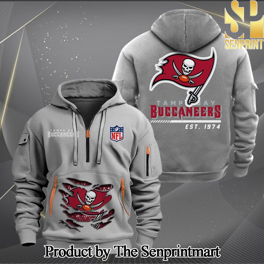 Tampa Bay Buccaneers Best Outfit 3D Quarter Zip Hoodie SEN0631