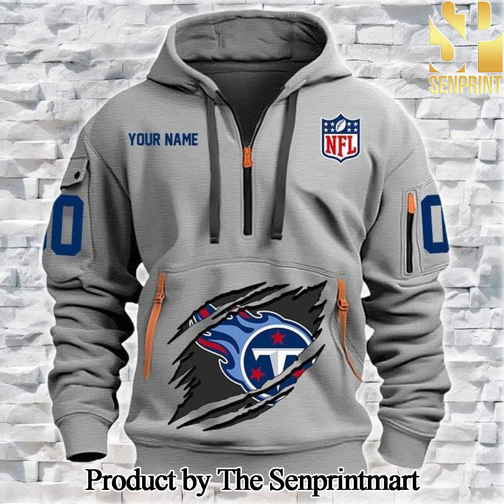 Tennessee Titans Unique Quarter Zip Hoodie SEN0690