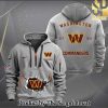 Washington Commanders Classic Full Printed Quarter Zip Hoodie SEN0660