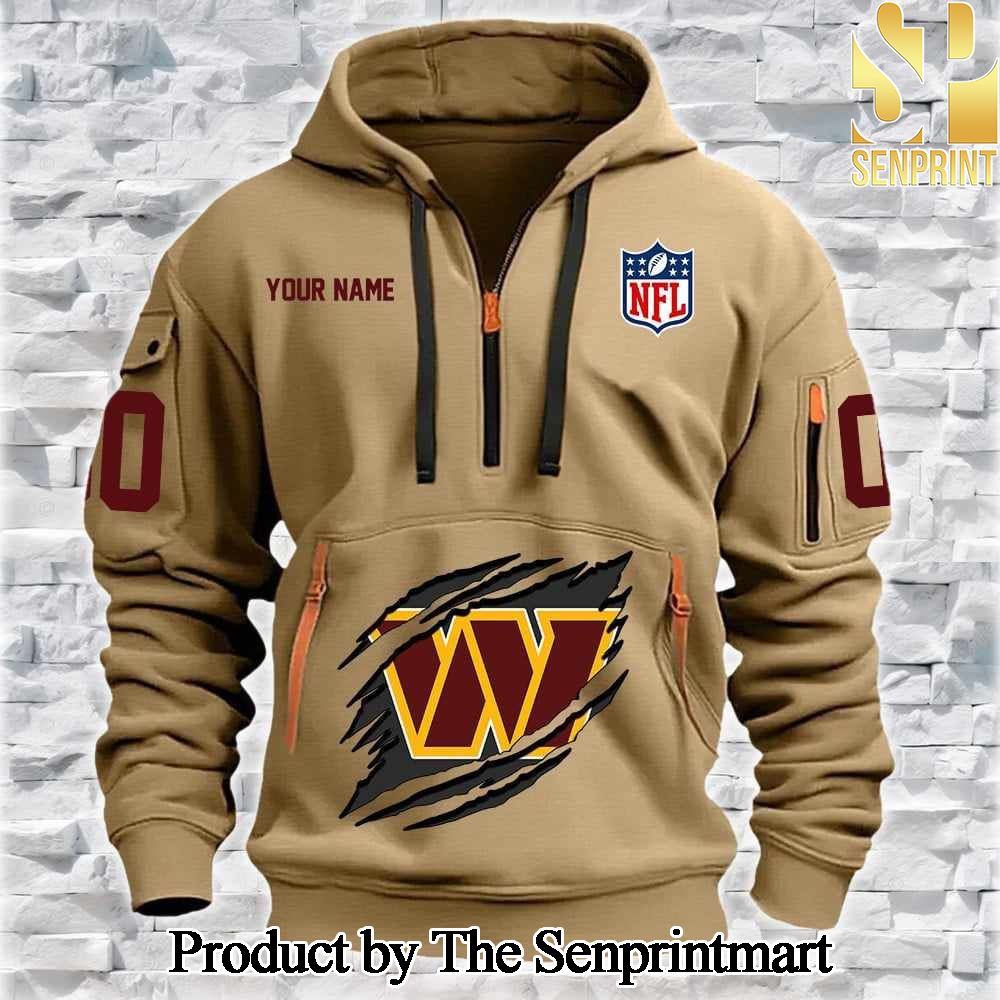 Washington Commanders Cool Style Quarter Zip Hoodie SEN0750