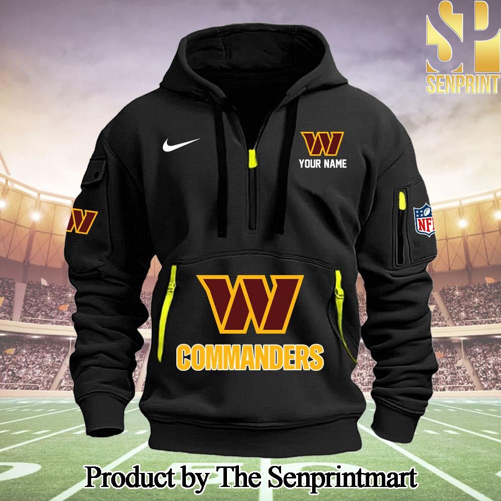 Washington Commanders Gift Ideas 3D Quarter Zip Hoodie SEN0695