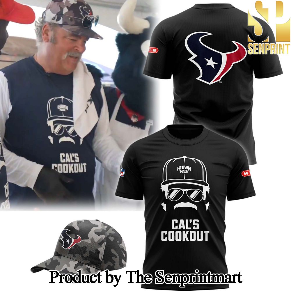 2024 Limited Houston Texans Cal’s Cookout For Fans All Over Print Shirt SEN0990