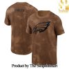 Brown Philadelphia Eagles Salute To Service For Fan Full Printed Shirt SEN0985