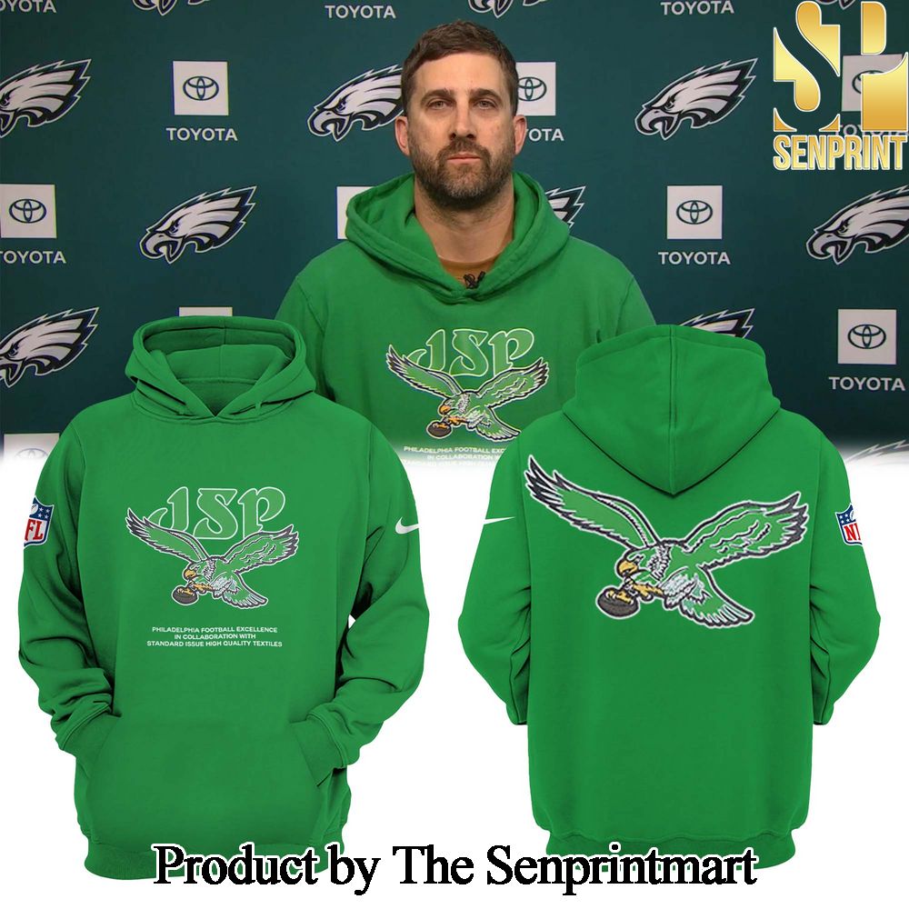 Coach Nick Sirianni-Philadelphia Eagles Kelly Green For Fans 3D Shirt SEN0882