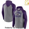 Gray Baltimore Ravens Primary Logo For Sport Fan Full Printing Shirt SEN0935