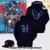 Houston Texans Ice Blue Full Printing Shirt SEN0829