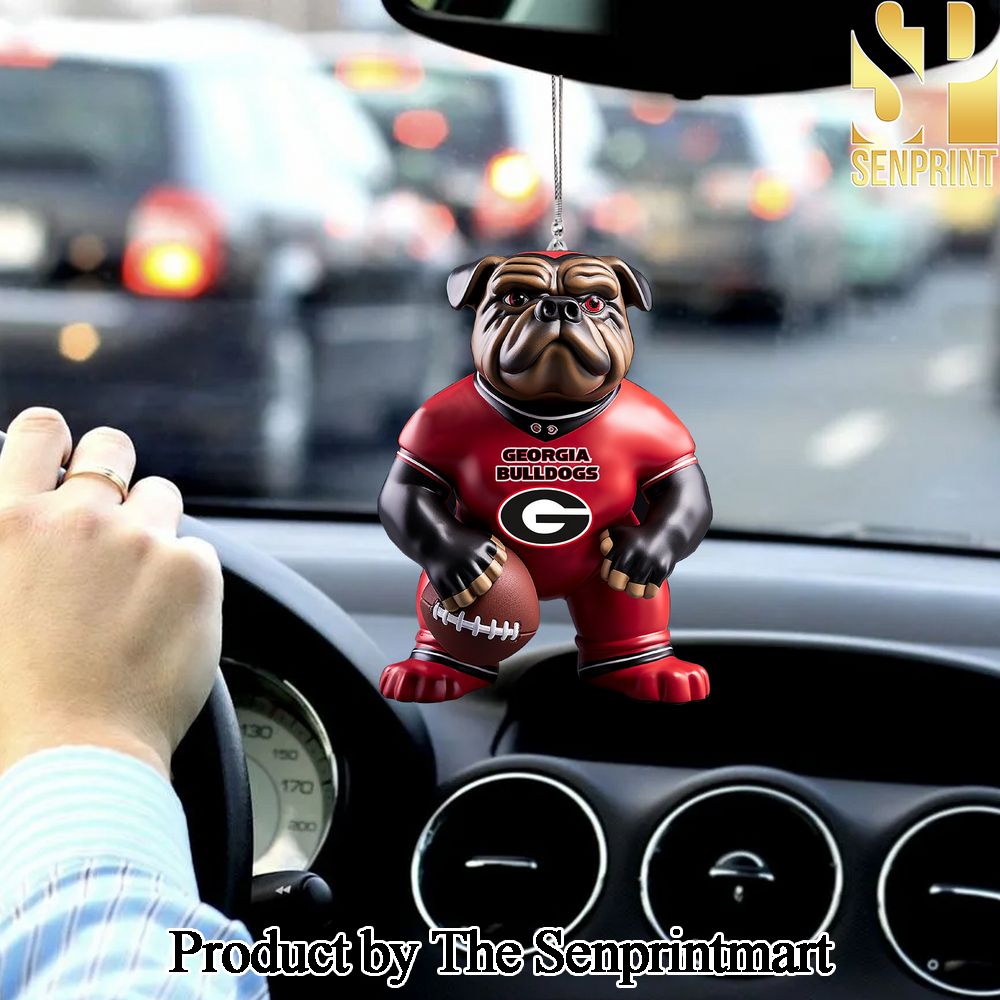 Georgia Bulldogs Casual All Over Printed Car Ornament SEN1203