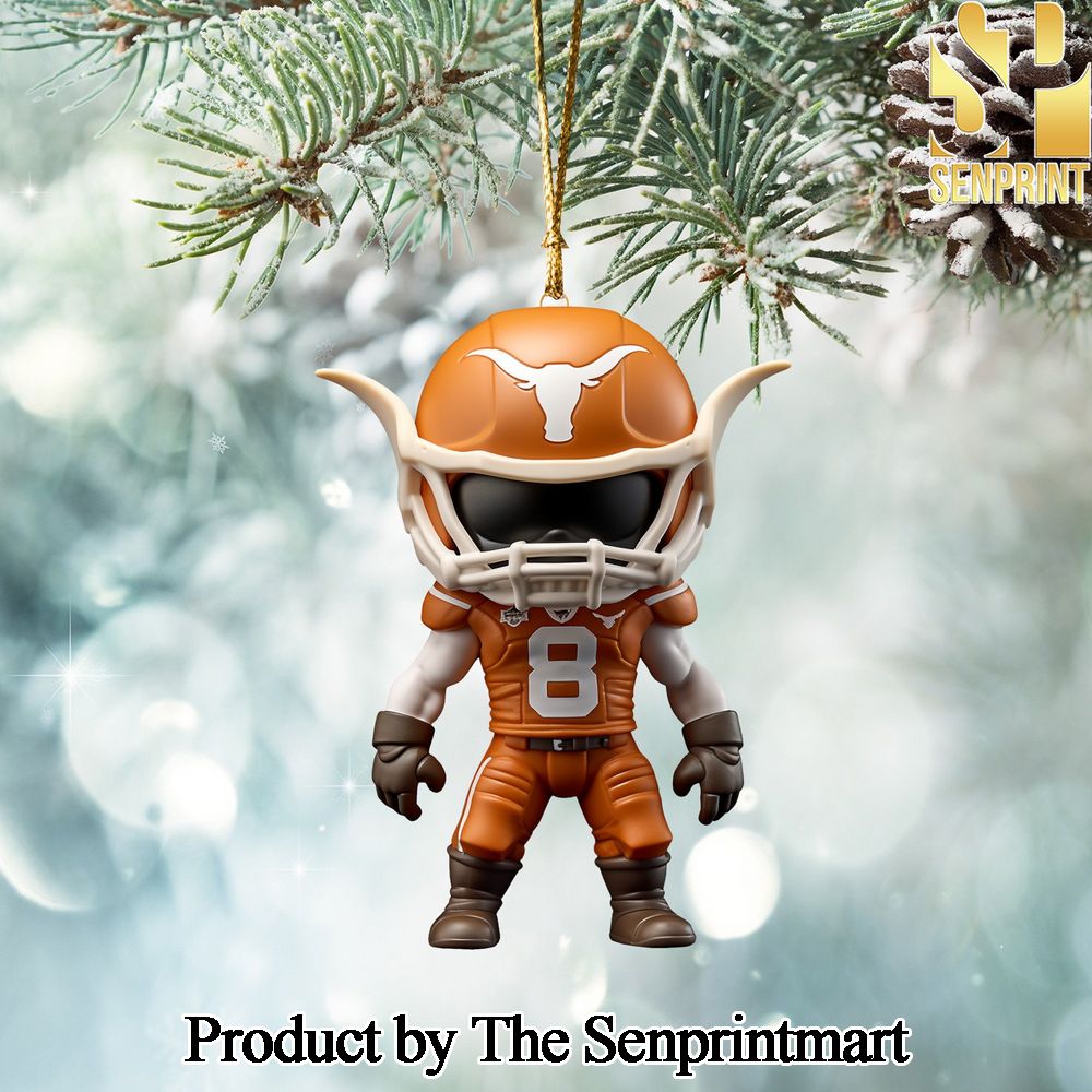 Texas Longhorns Christmas Decor Tree Ornaments SEN1134