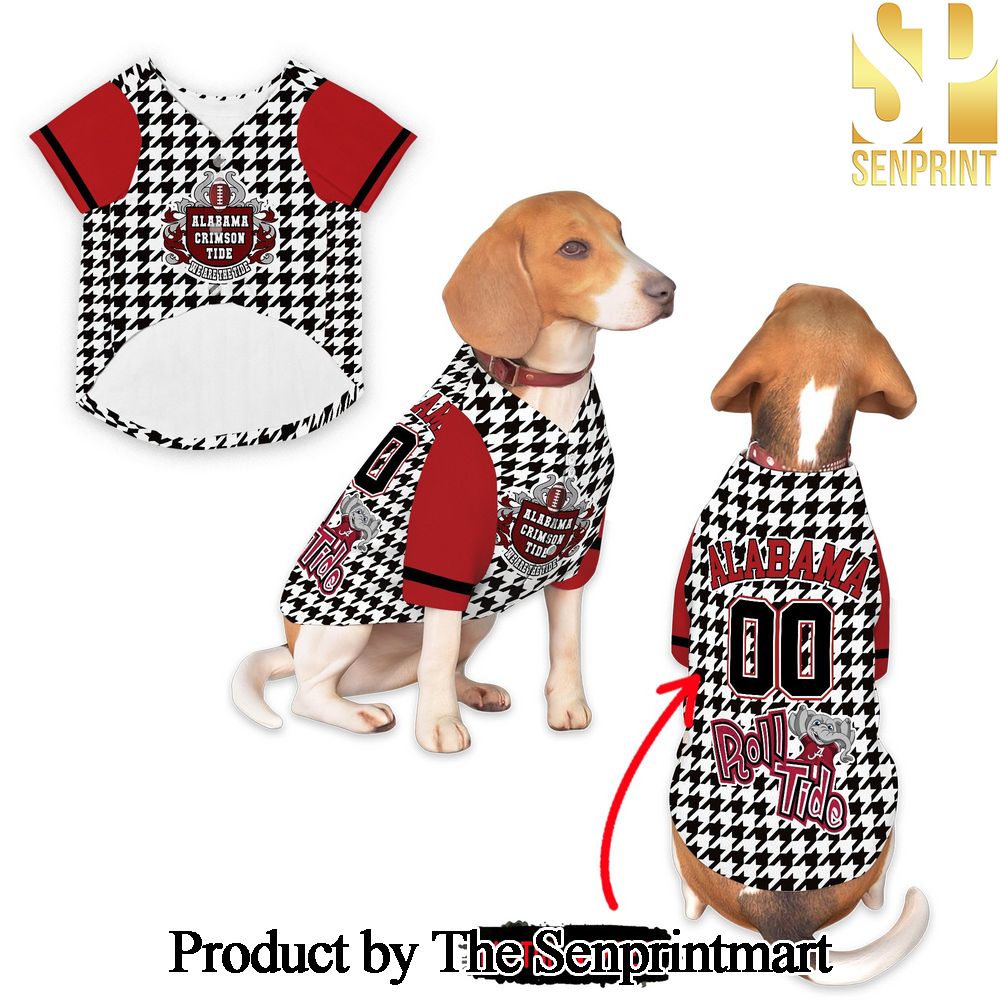 Alabama Crimson Tide For Fan All Over Print Pet Jersey SEN1110