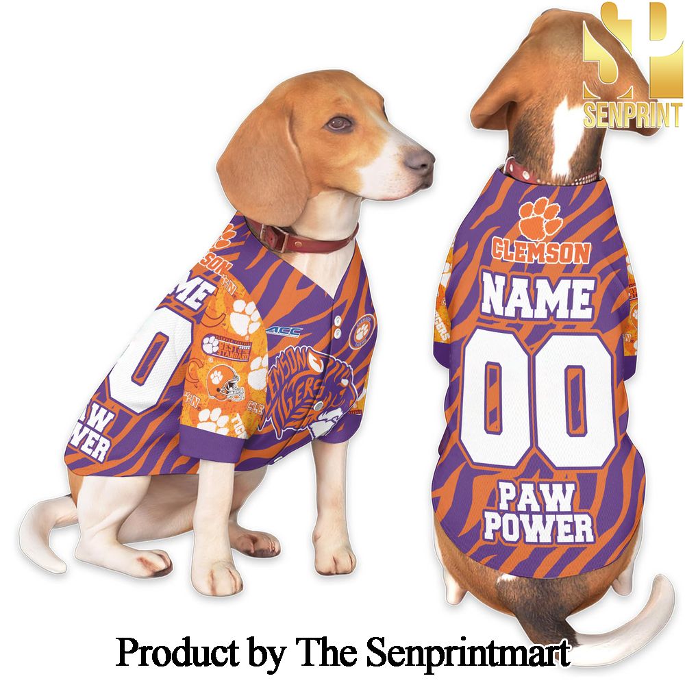 Clemson Tigers Full Printing Pet Shirt SEN1322