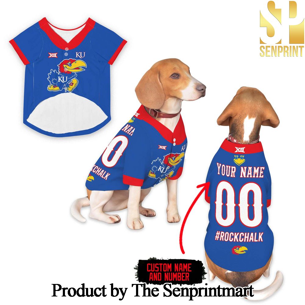 Kansas Jayhawks Full Print Pet Shirt SEN1323