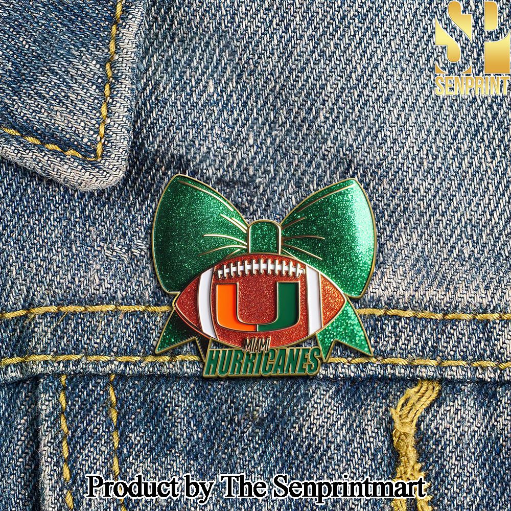 Miami Hurricanes For Fan Full Printing Enamel Pins SEN1609